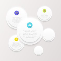Abstract digital illustration Infographic N17