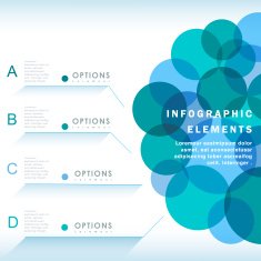 abstract circles infographics