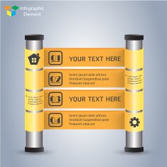 Infographics web design Modern template N10