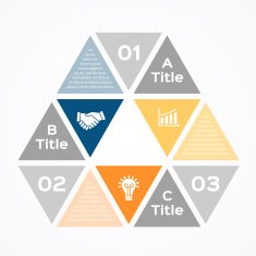 Vector circle diagram infographic for business presentation N17