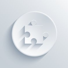 Vector modern puzzle icons background N3