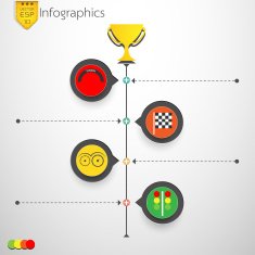 Business competition idea modern design Vector illu