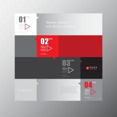 Modern infographic template for business design N32