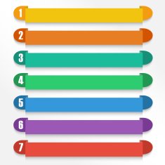 Vector set of color option elements EPS10