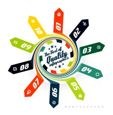 Infographics element circular design