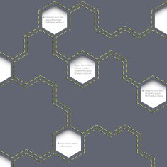 Geometric simple background with hexagons