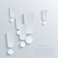 Vector modern exclamation mark background Eps 10
