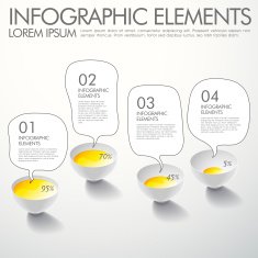 abstract option infographics
