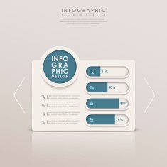 abstract bar chart infographics N13