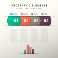 abstract flow chart infographics N22