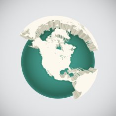 World globe illustration N2