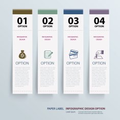 infographic label tab template N2
