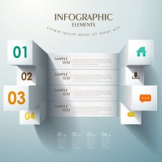 abstract bar chart infographics N15