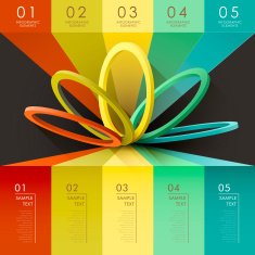 abstract ring infographics