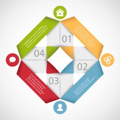 Modern infographics template N68