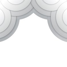 Abstract grey paper circles vector background