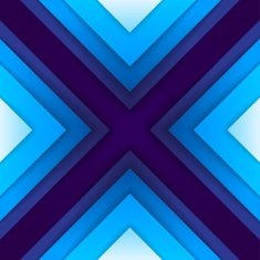 Abstract blue paper triangle shapes background