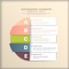 abstract 3d paper infographics N56