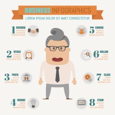Business infographics elements N4