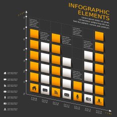 abstract chart infographics N5