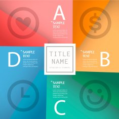 colorful abstract infographics
