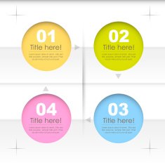 vector abstract 3d paper infographics N46