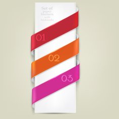 Colorful bookmarks for text Vector background N2