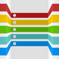 Infographic stripes design