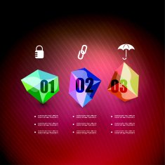 Abstract geometrical design template