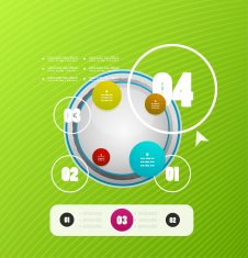 Infographic modern vector design template