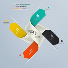 Minimal infographics design Vector N18