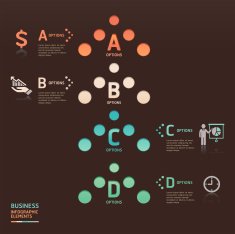 Modern dot arrow Infographics template N3