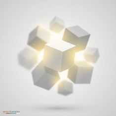 Many cubes Vector