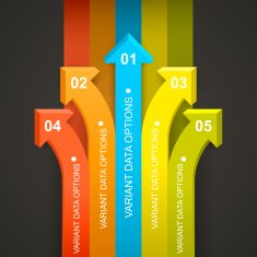 Rainbow arrows directed all N2