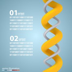 Spiral infographic elements with numbers