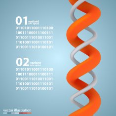 Spiral infographic elements with numbers N2