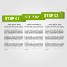 Paper infographic design element