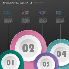 abstract modern paper location mark infographic elements N5