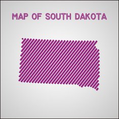 map of South Dakota N5