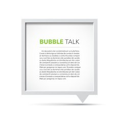 3D bubble talk frame N11