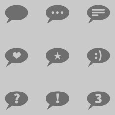 Vector Set of Bubbles Icons with Different Concepts N2