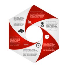 Progress icons for six steps N3