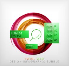 Circle web design bubble N2