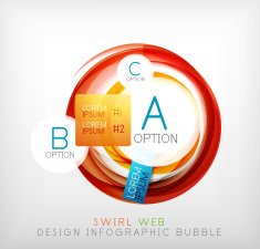 Circle web design bubble N3