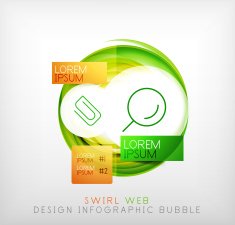 Circle web design bubble N5