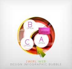 Circle web design bubble N7