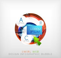 Circle web design bubble N8