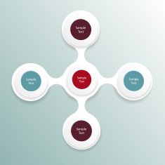 metaball colorful round diagram infographics N108