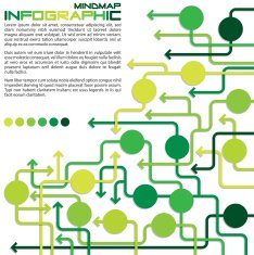 Bright infographic arrows in vector format N13