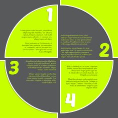 Registration mark inspired infogrpahic design N2